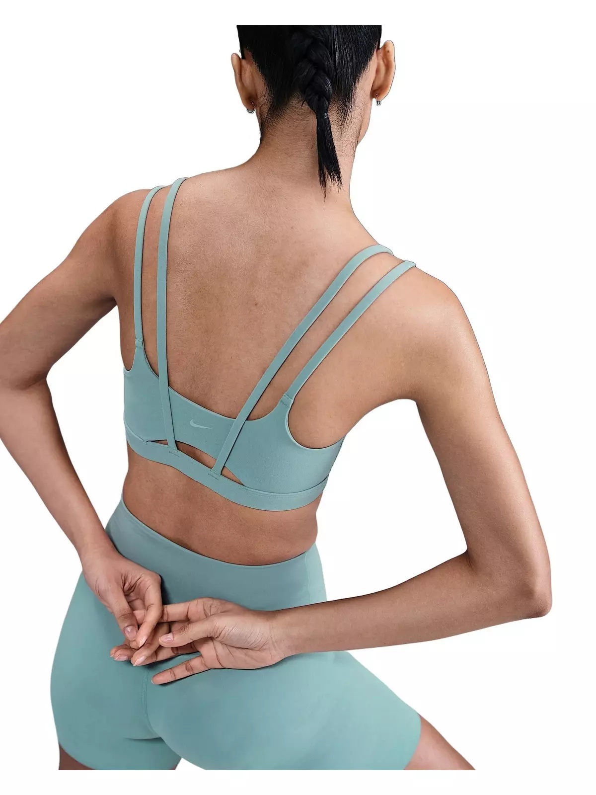 Women's Zenvy Strappy Light-Support Padded Sports Bra -Green - 2