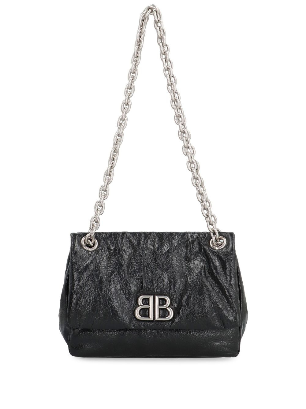 mini Monaco appliquÃ©-logo leather bag - 1