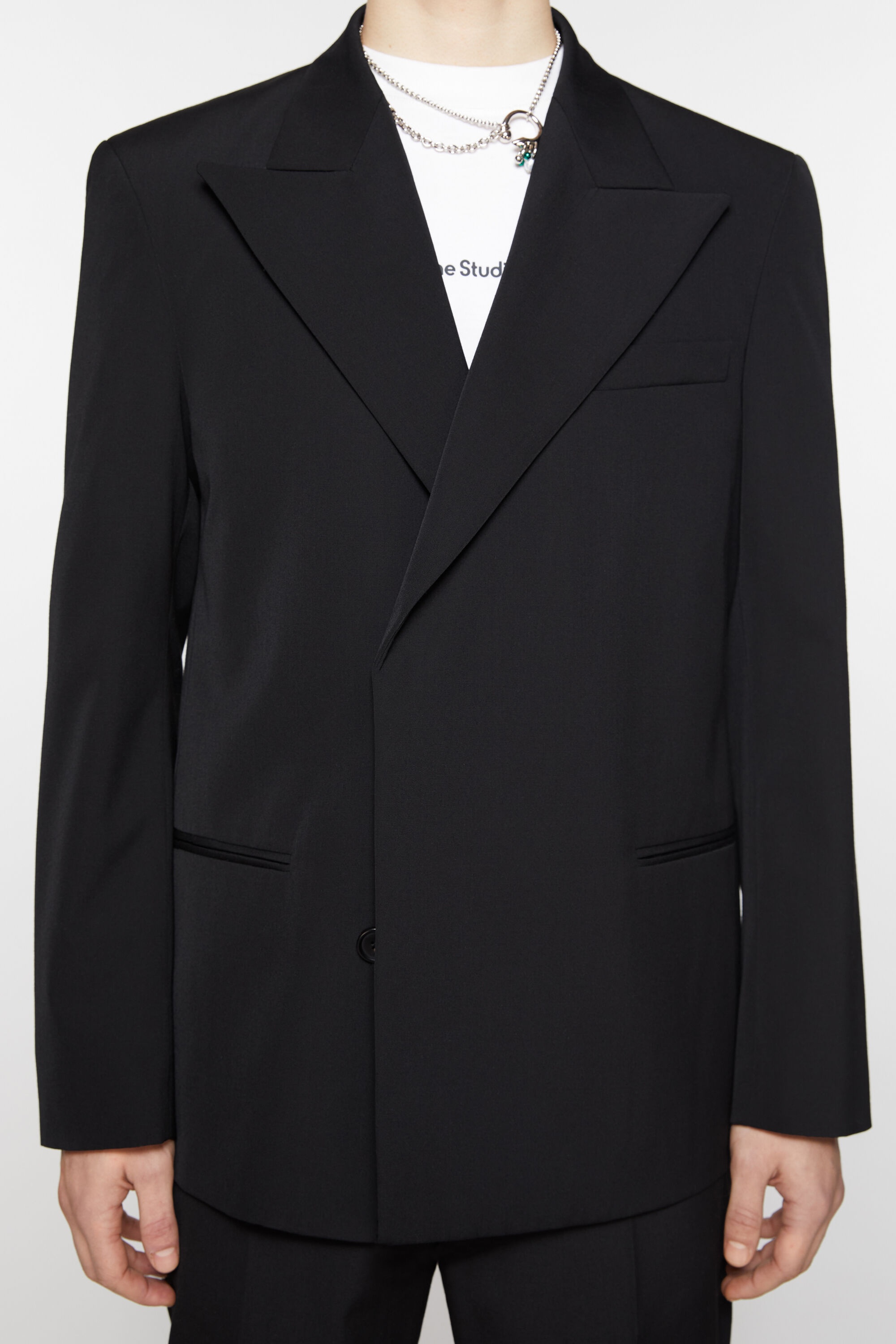 Regular fit suit jacket - Black - 6