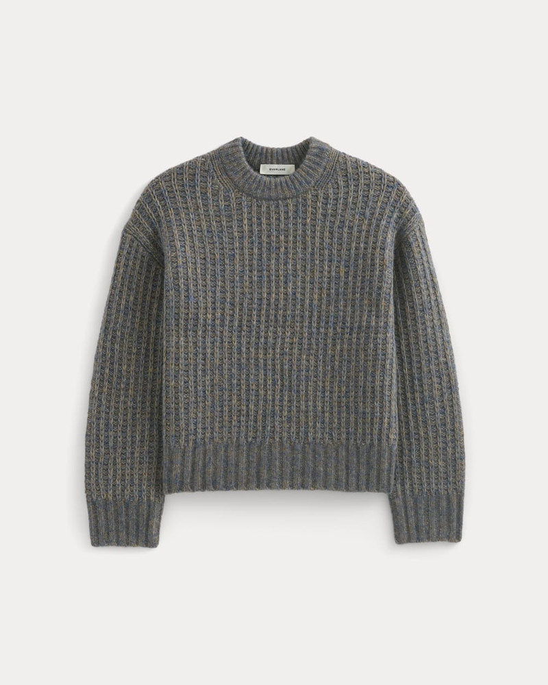 WAFFLE SWEATER IN CLOUD 1