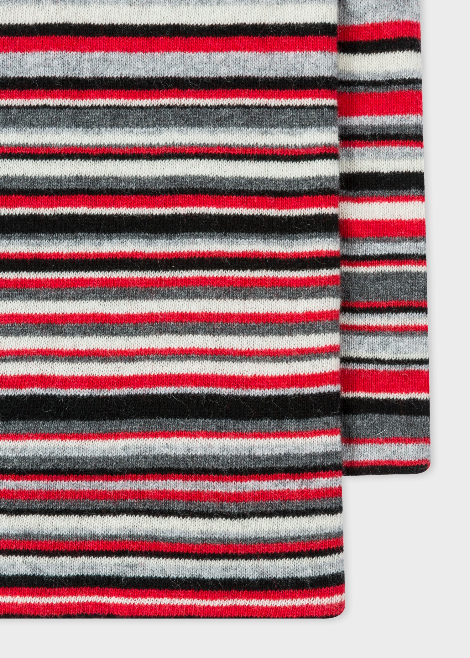 Paul Smith & Manchester United – Red Striped Wool-Cashmere Scarf - 4
