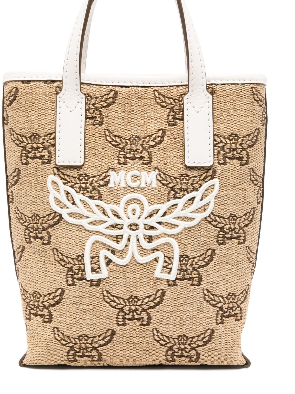 logo-embroidered tote bag - 4