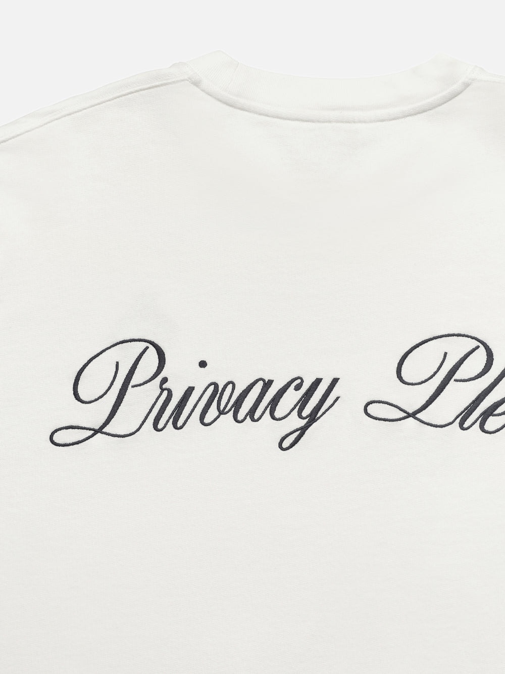 Ritz Unisex Privacy Please Crewneck in White - 4