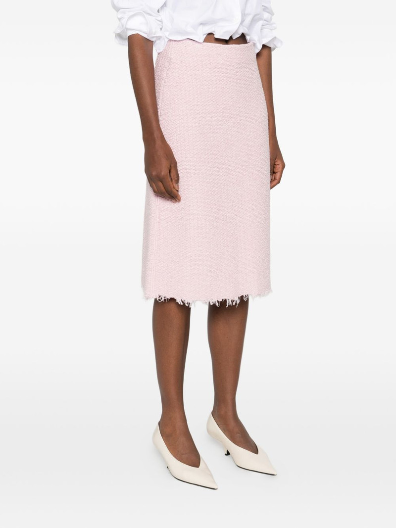 A-line frayed skirt 3