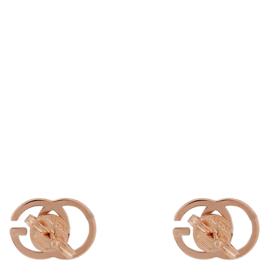 GUCCI Running Rose Gold Stud Earrings - 4