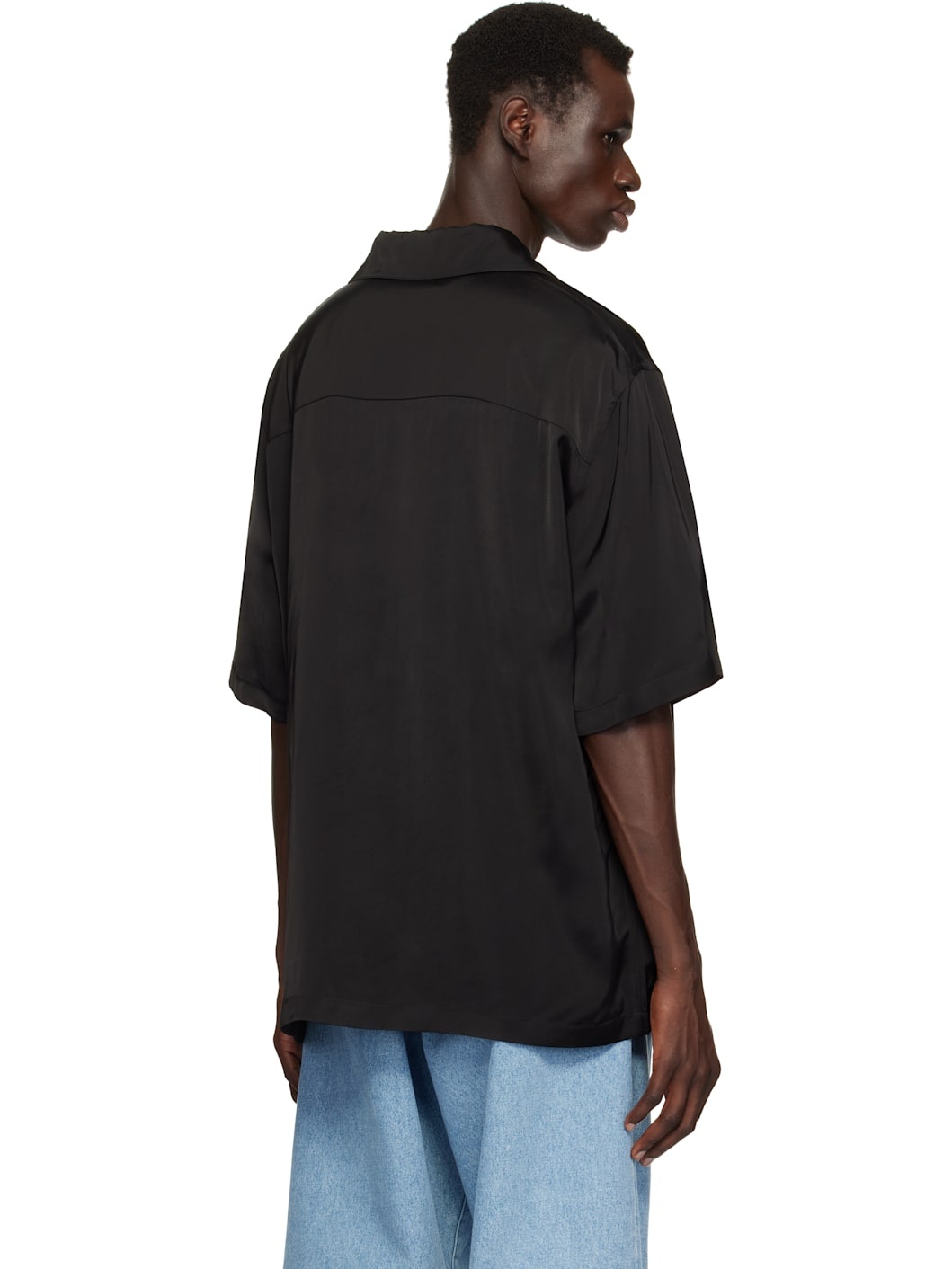 Black Satin Shirt - 3