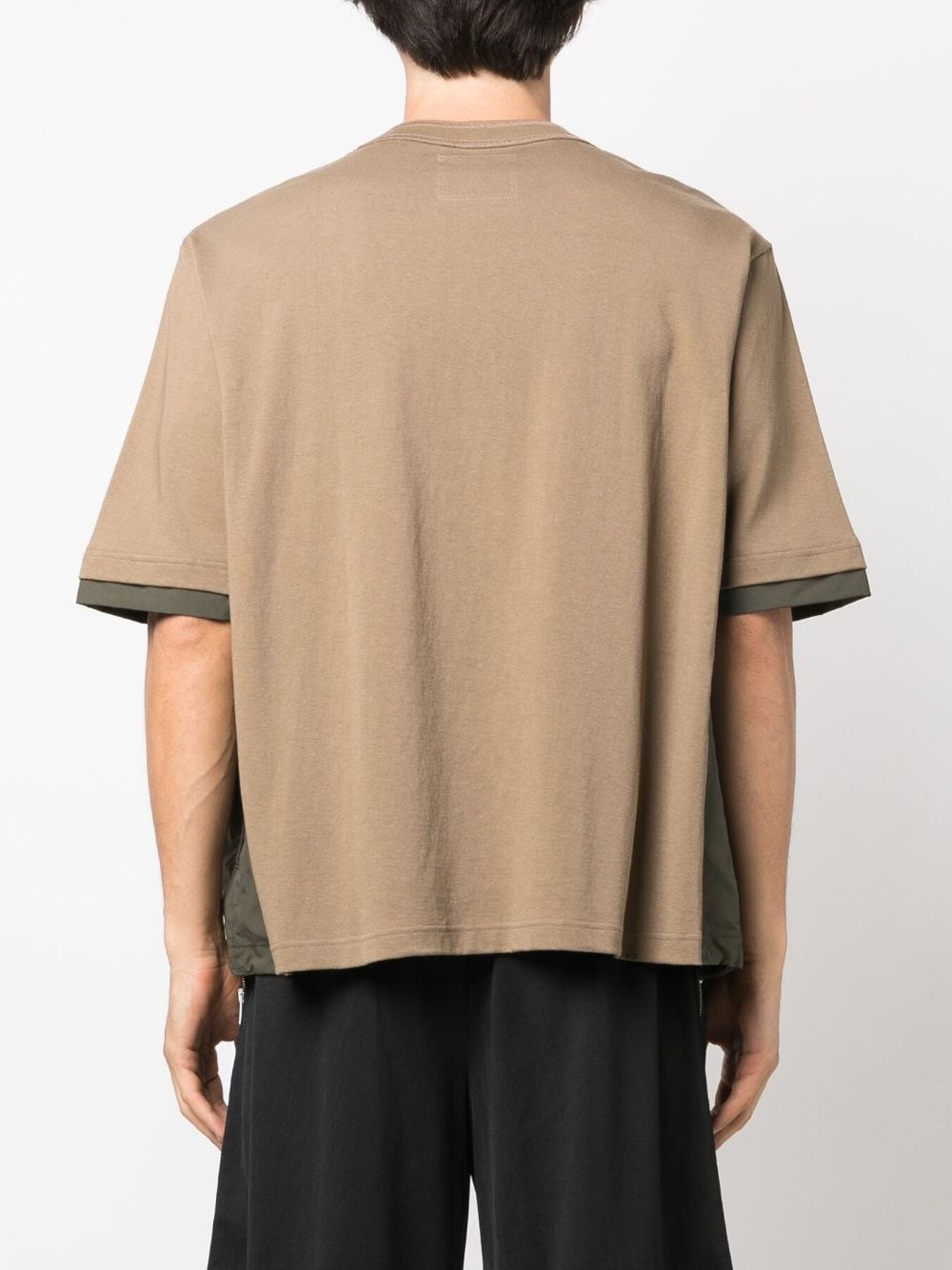colour-block cotton T-shirt - 4