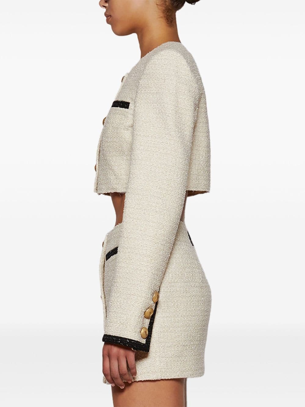 cropped tweed jacket - 4