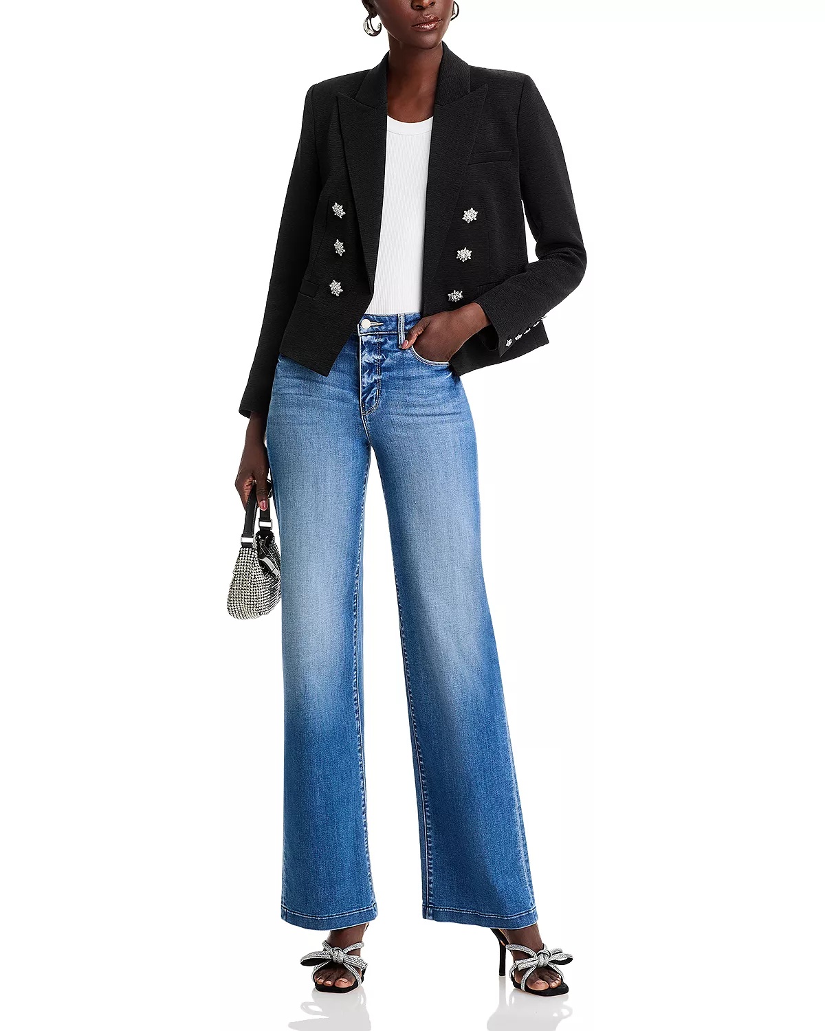 Clayton High Rise Wide Leg Jeans in Hampton - 2