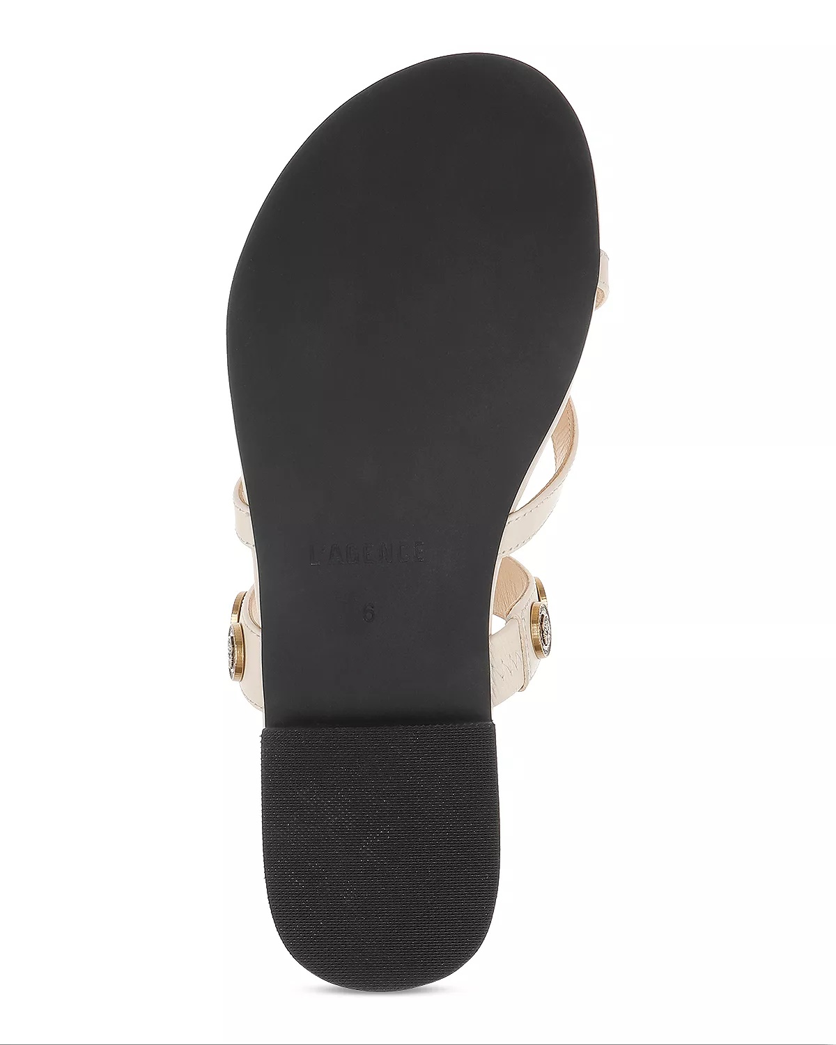 L'AGENCE Women's Hanna Embellished Sandals - 6