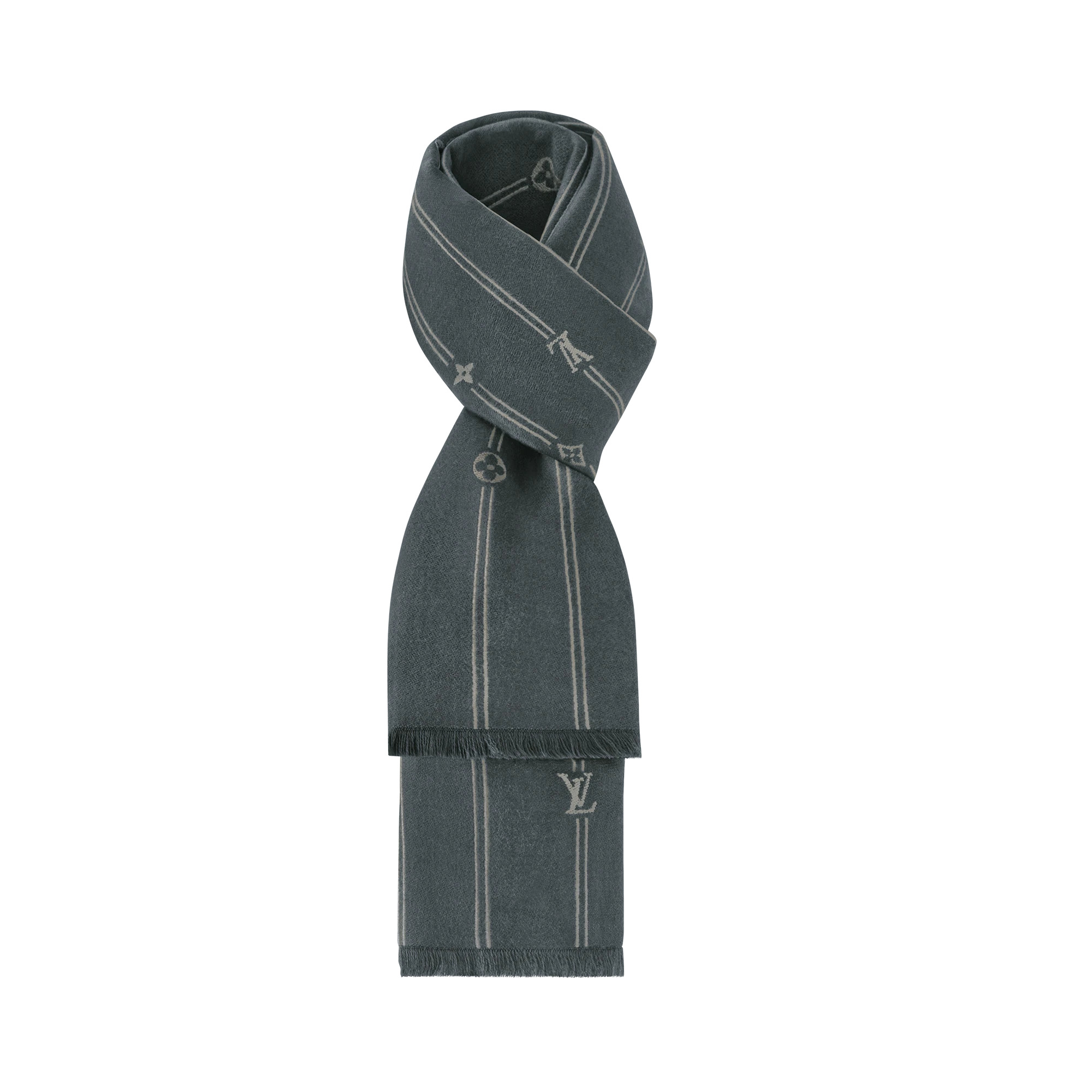 Monogram Stripes Scarf - 2