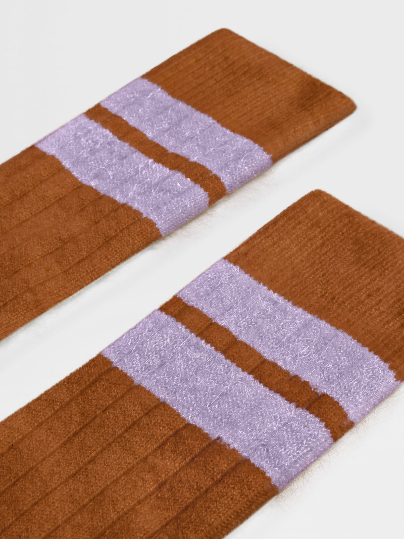 FOLIAGE ZEGNA X THE ELDER STATESMAN CASHMERE BLEND SOCKS 3