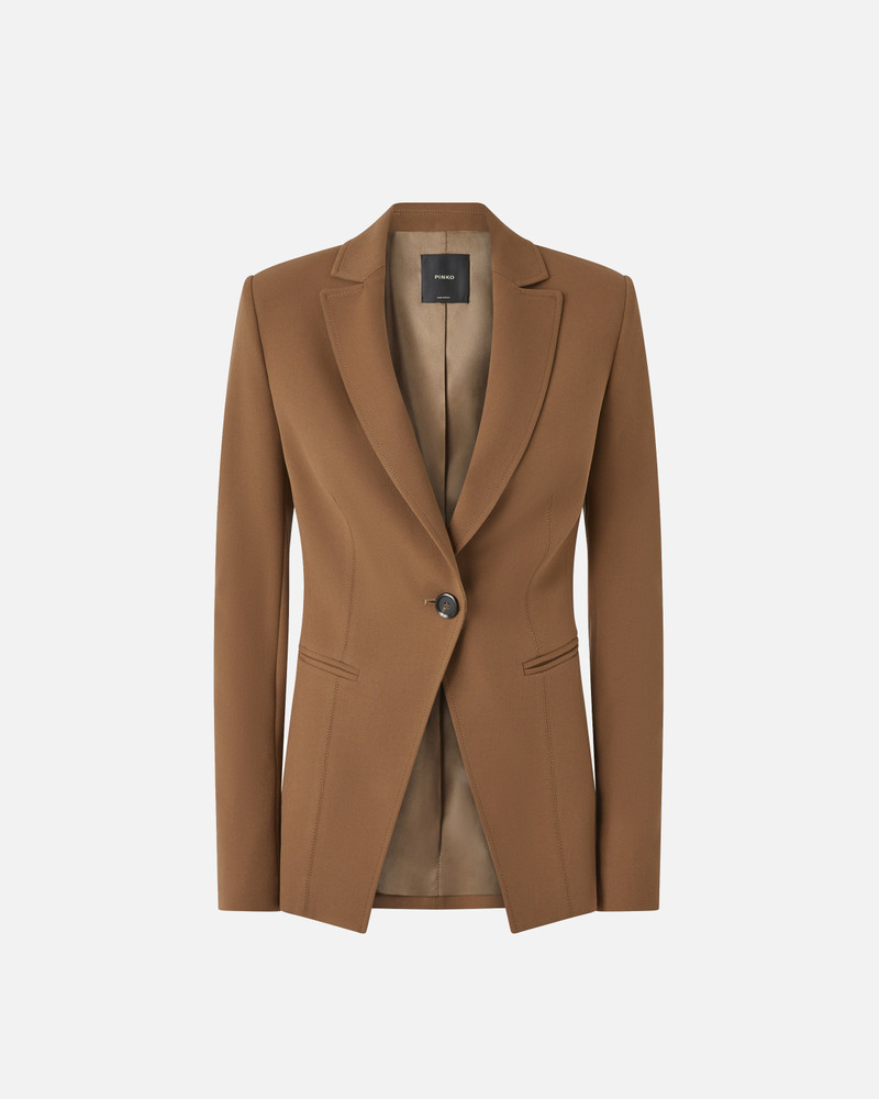 SINGLE-BREASTED JACKET WITH FITTED WAIST 1
