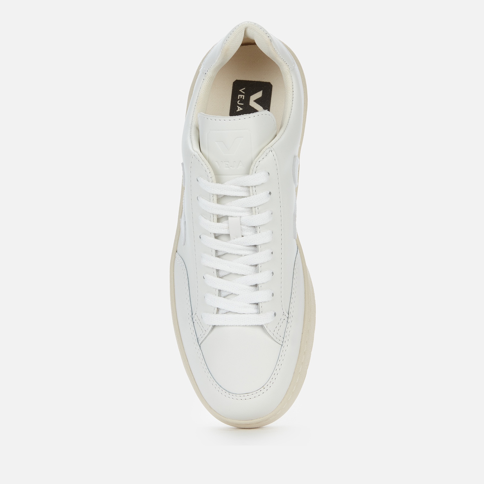 Veja Women's V-12 Leather Trainers - Extra White - 3