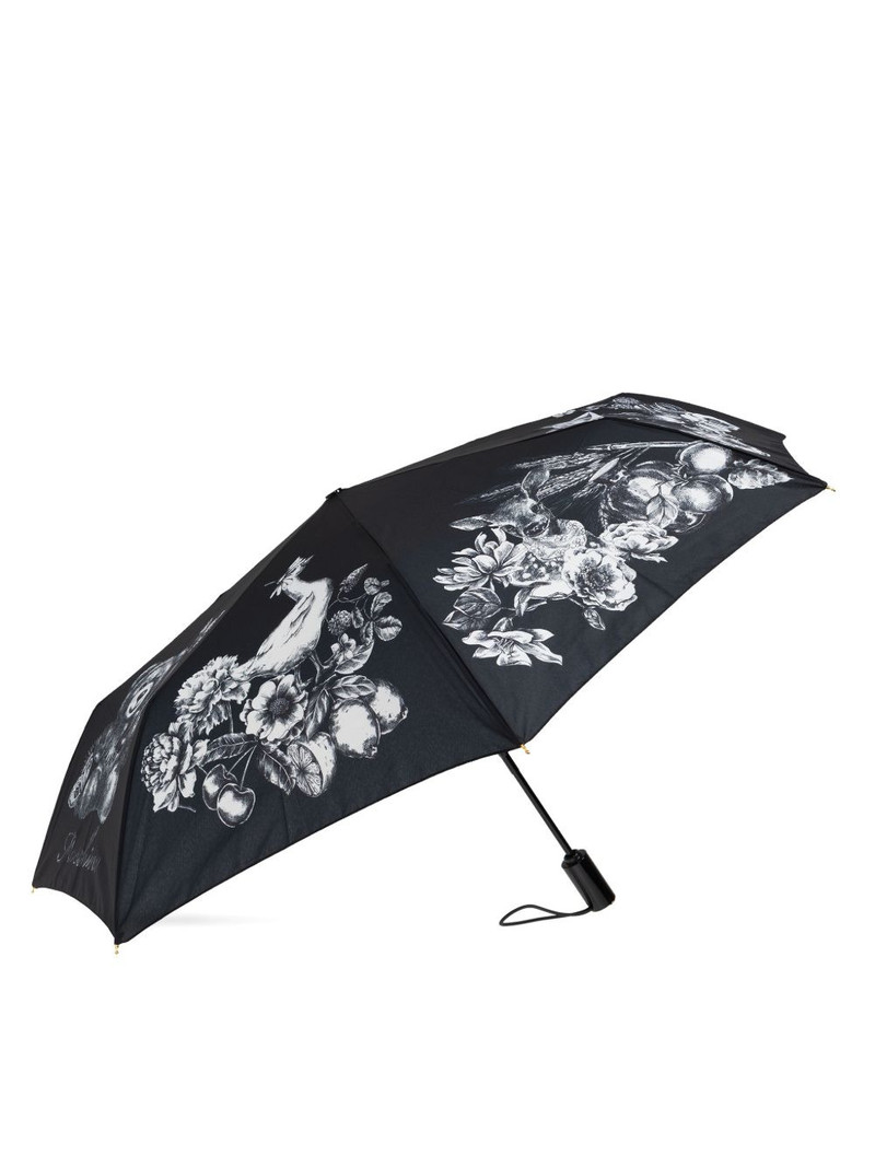 Moschino graphic-print umbrella outlook
