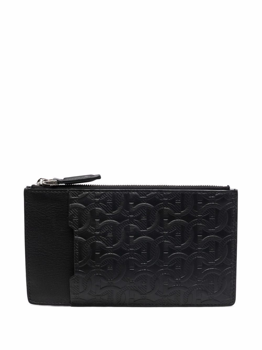 Gancini embossed leather cardholder - 2