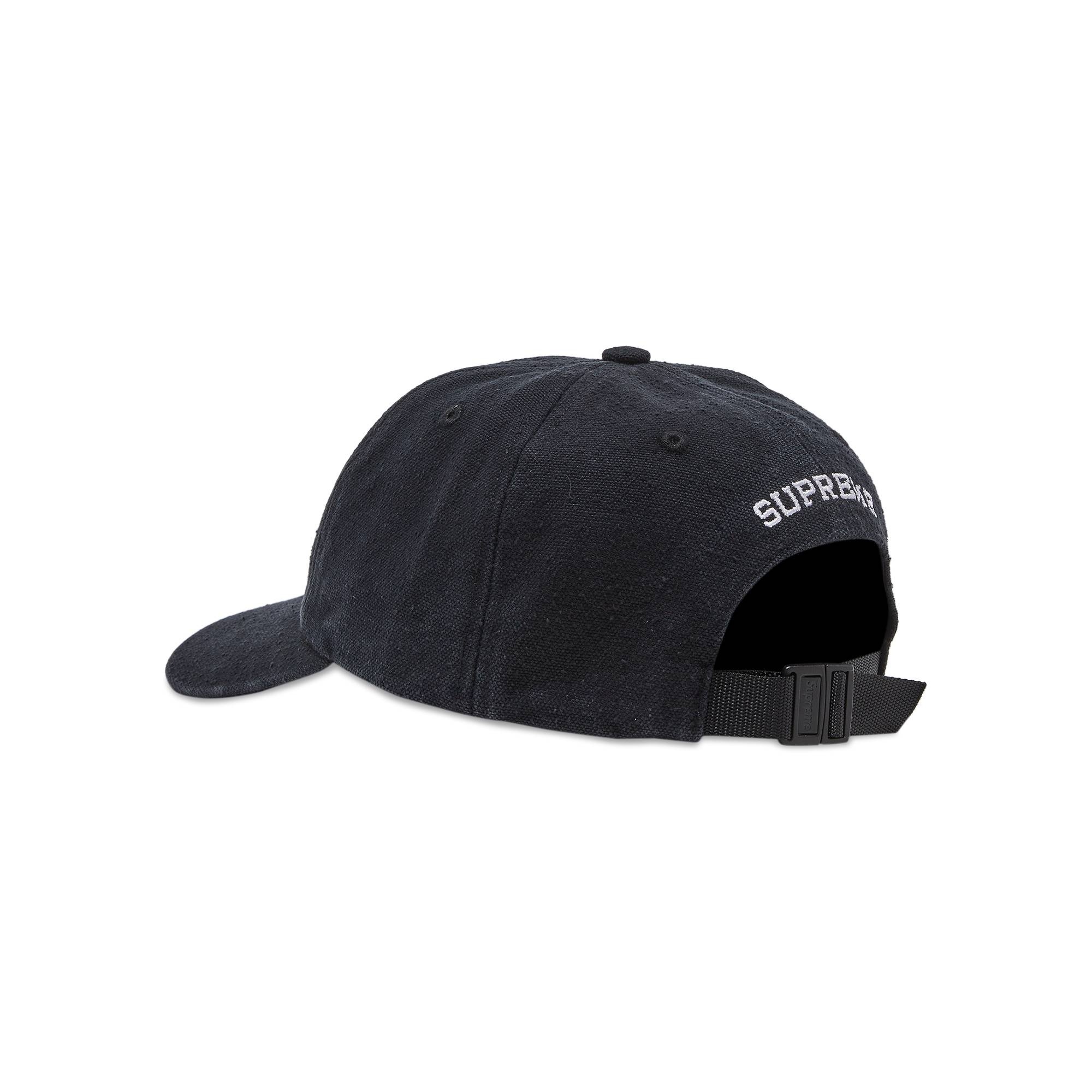 Supreme Classic Logo 6-Panel 'Black' - 3