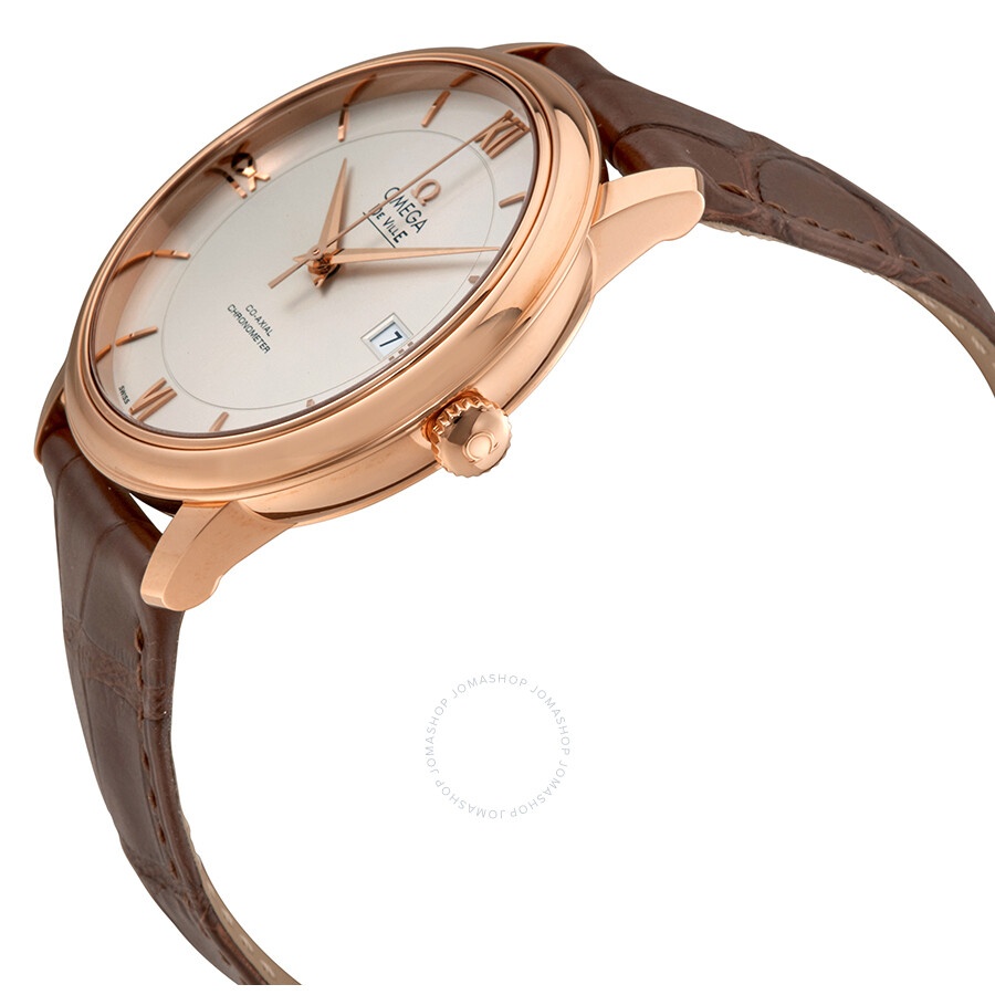 Omega Deville Co-Axial 18kt Rose Gold Automatic Silver Dial Men's Watch 42453402002001 - 2
