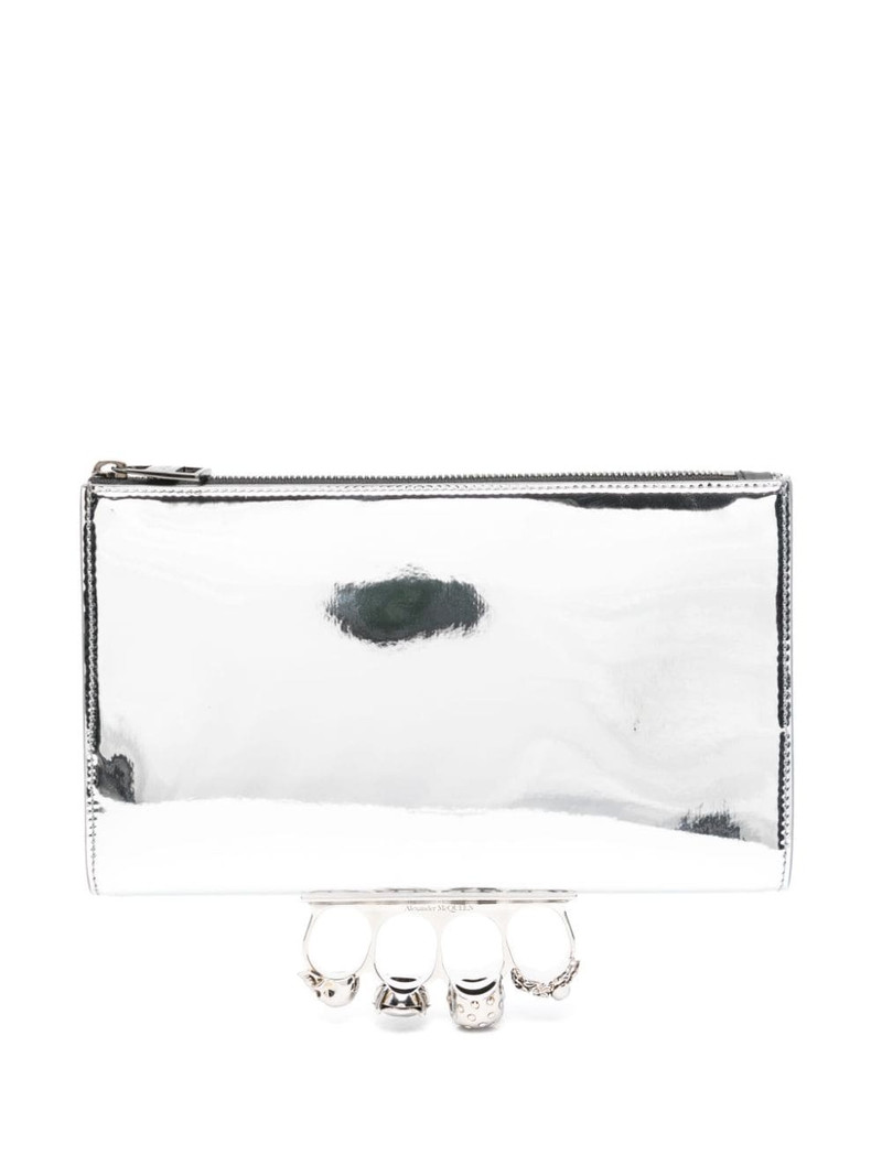 Knuckle leather clutch 1