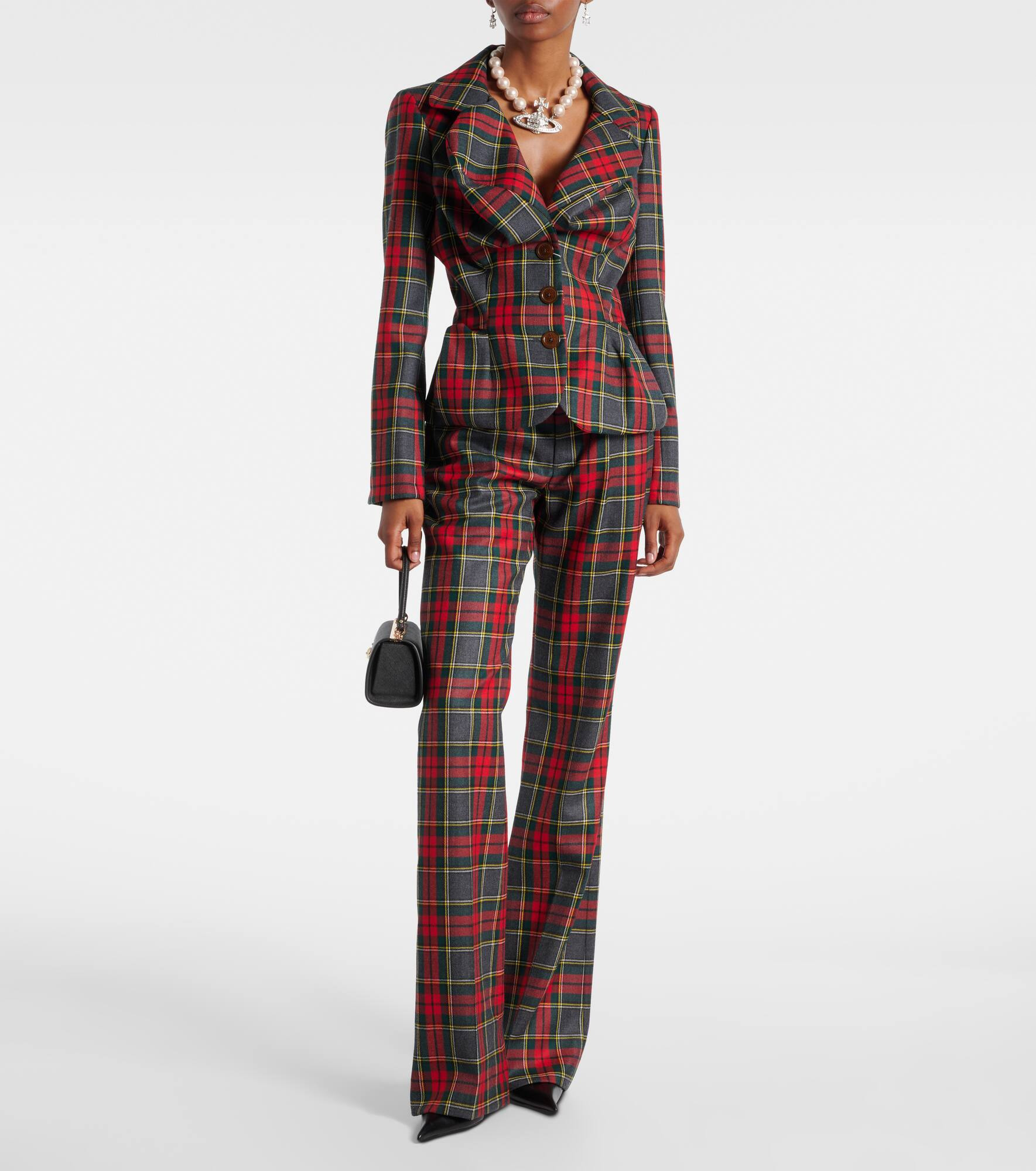 Tartan wool blazer - 2