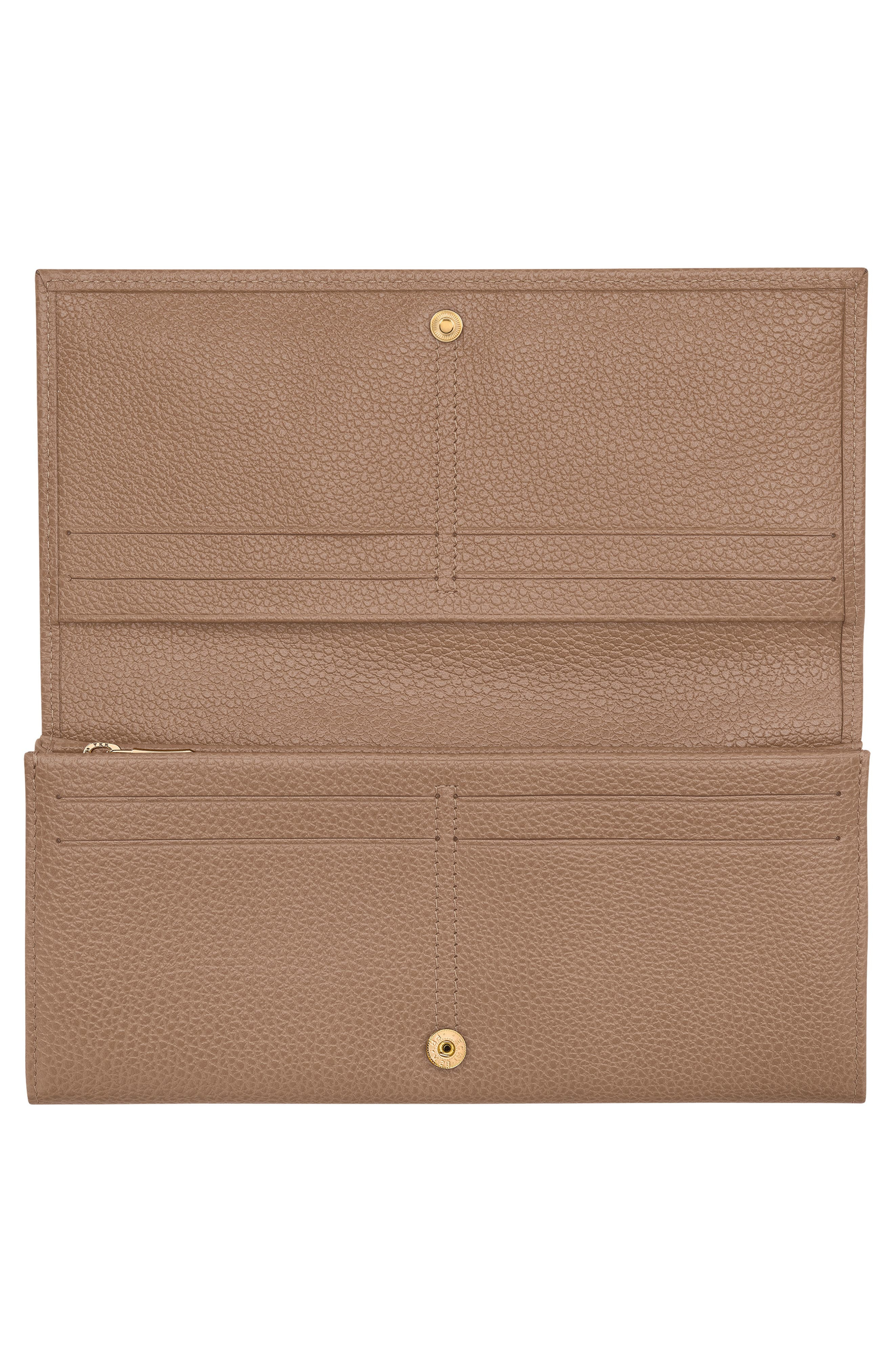 Longchamp Le Foulonné Continental Leather Wallet in Biscuit at Nordstrom - 2