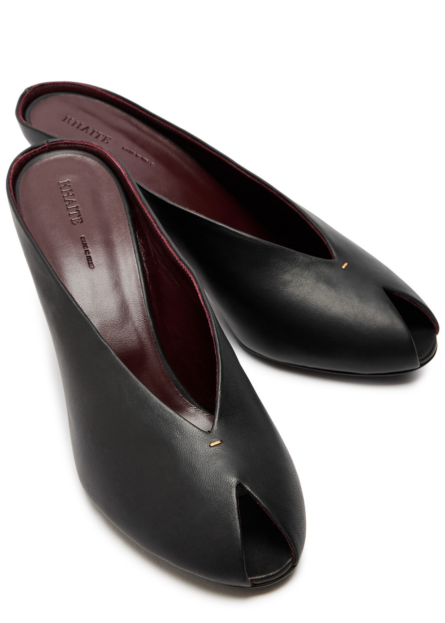 Khaite Cloak 75 Leather Mule - 3