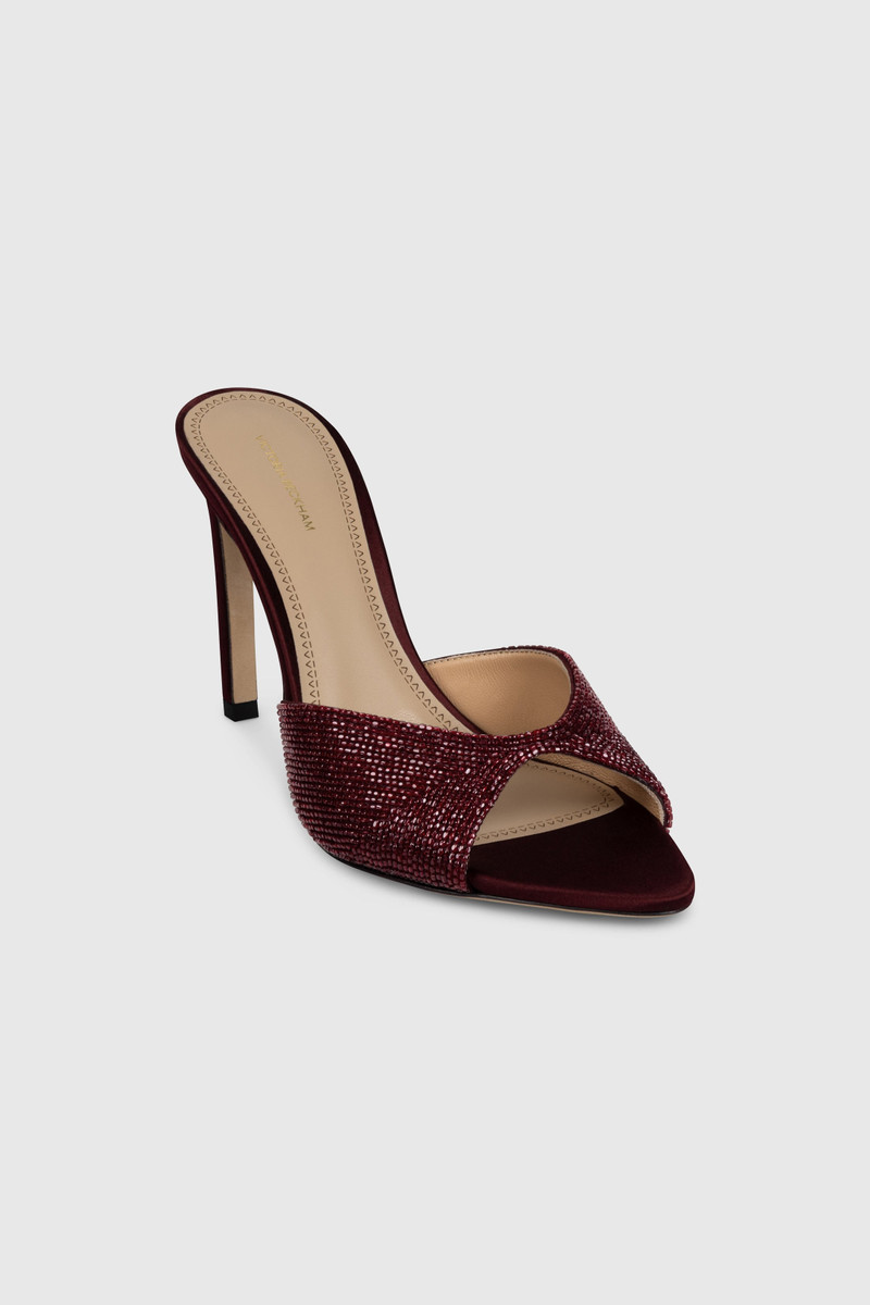 Harlow Open Toe Mule 100 Beaded Satin 1