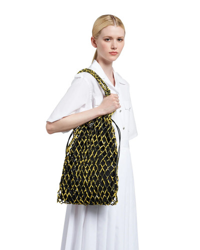 Prada Large printed nylon mesh bag outlook