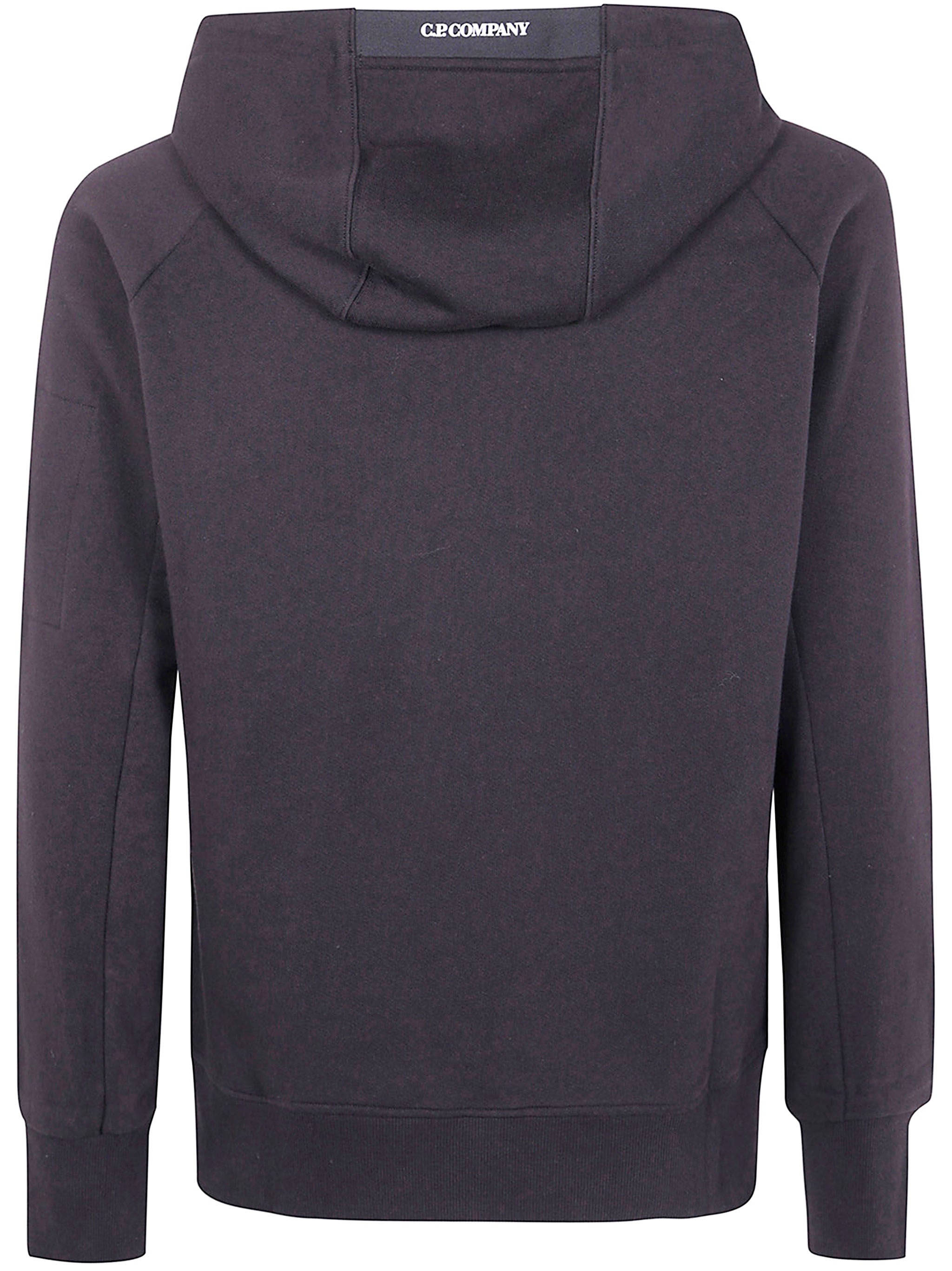 C.P. Company Men Sweatshirts Hooded Open In Diagonal Raised Fleece - 4