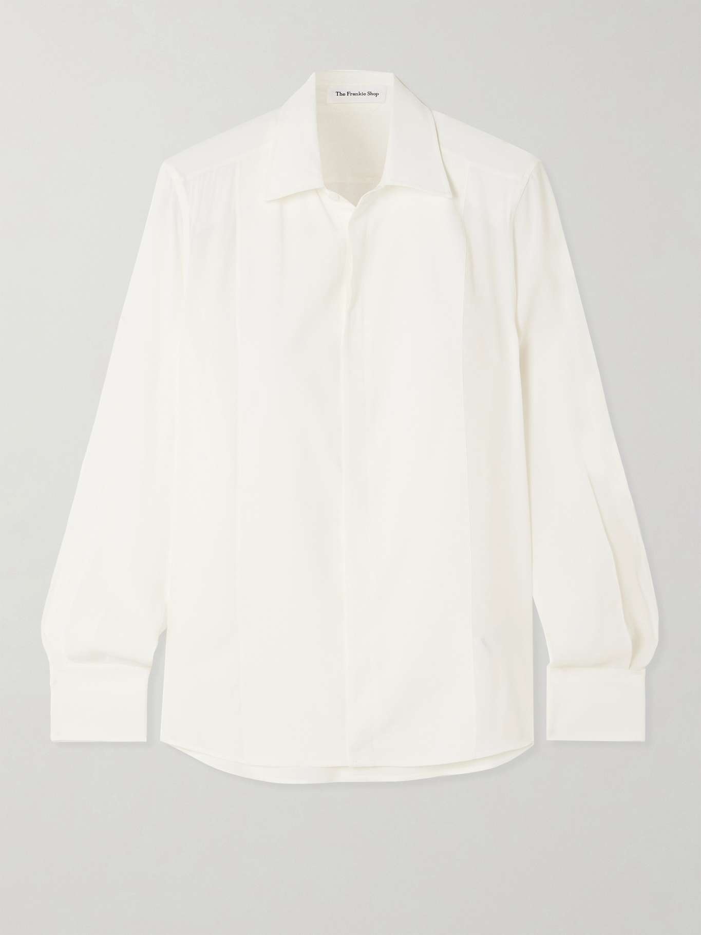 Sophie paneled crepe de chine blouse - 1