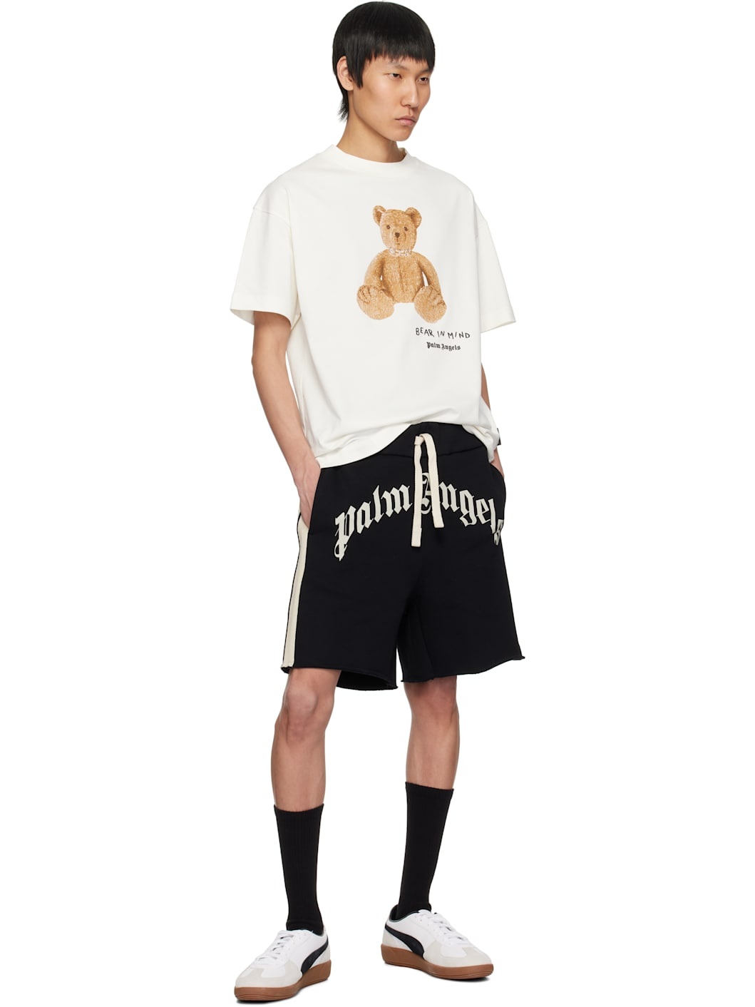 White 'Bear in Mind' T-shirt - 4