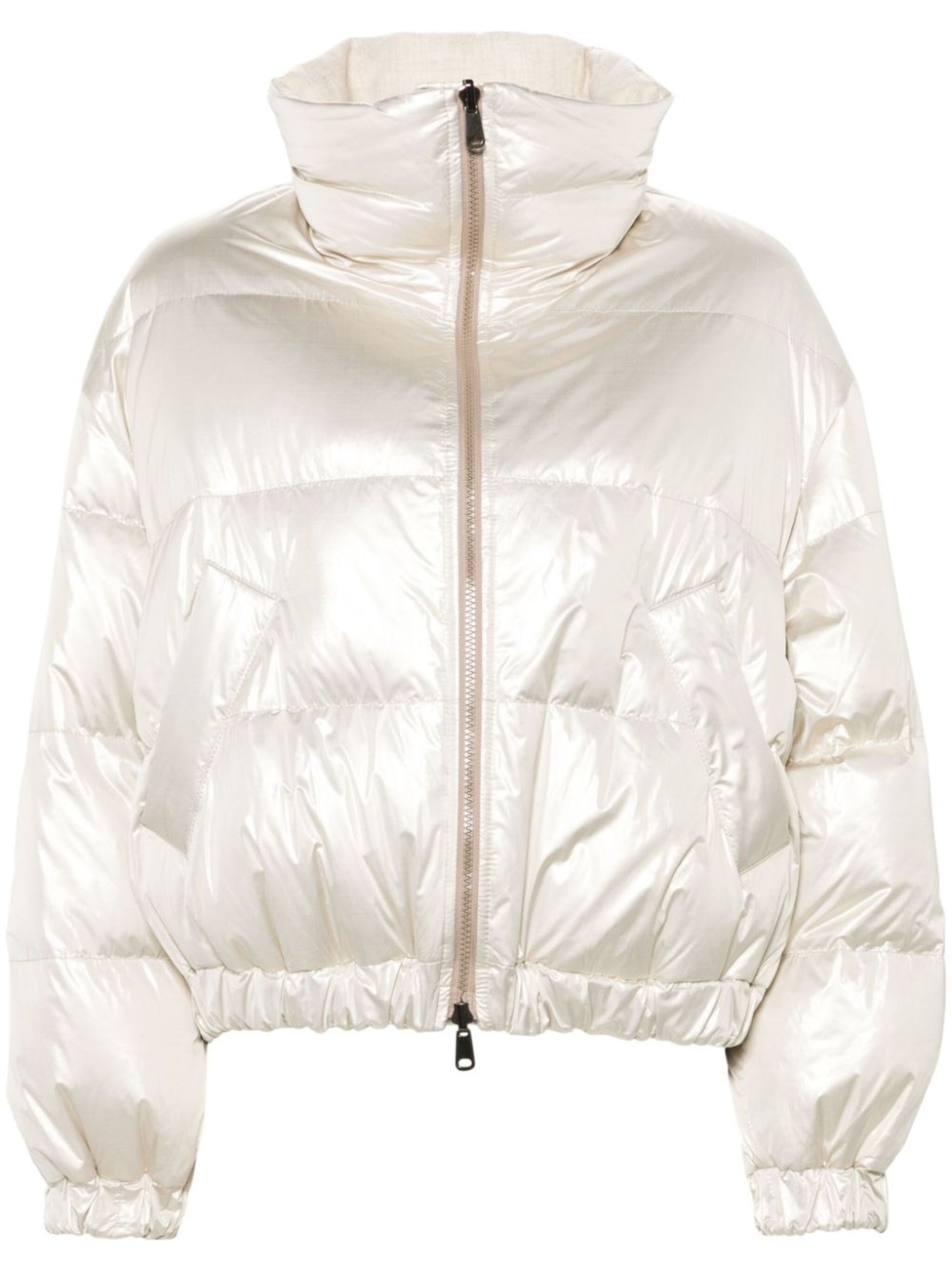 iridescent-effect down jacket - 1