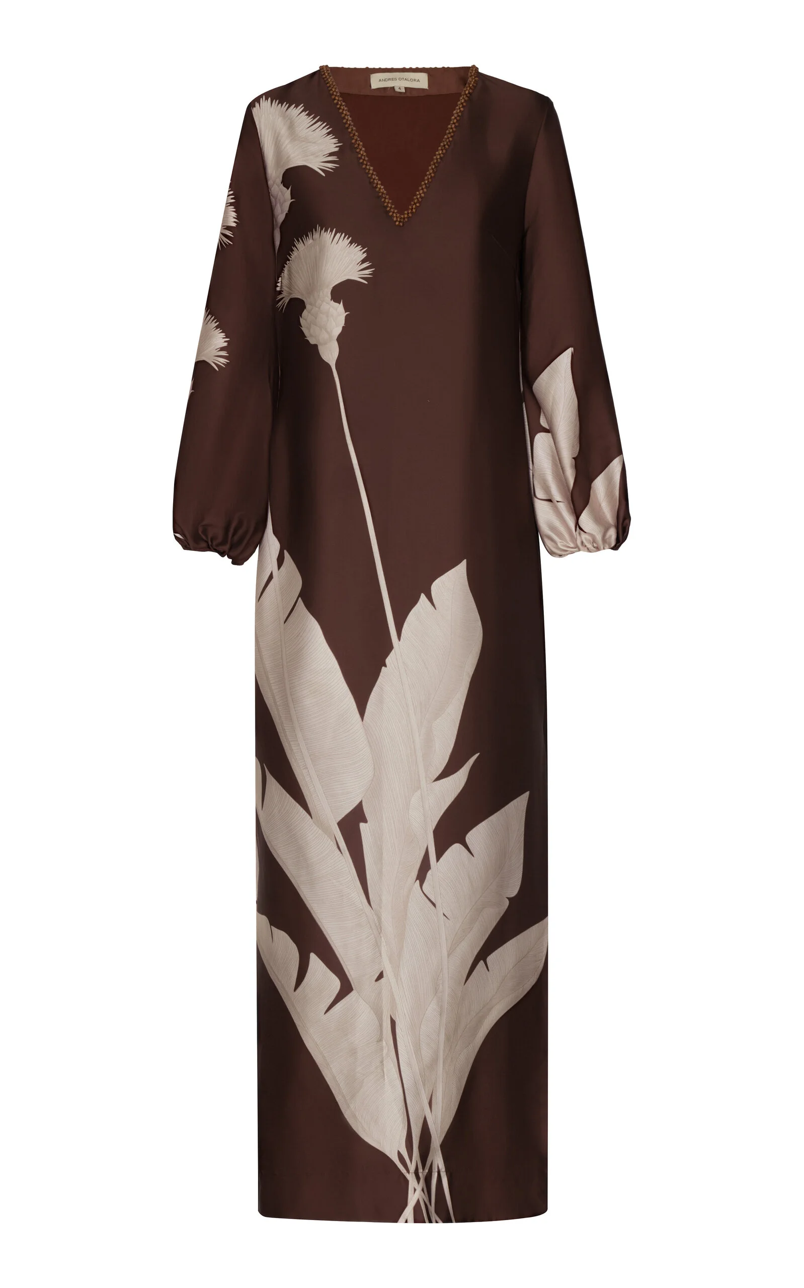 Palmas Printed Satin Tunic brown - 1