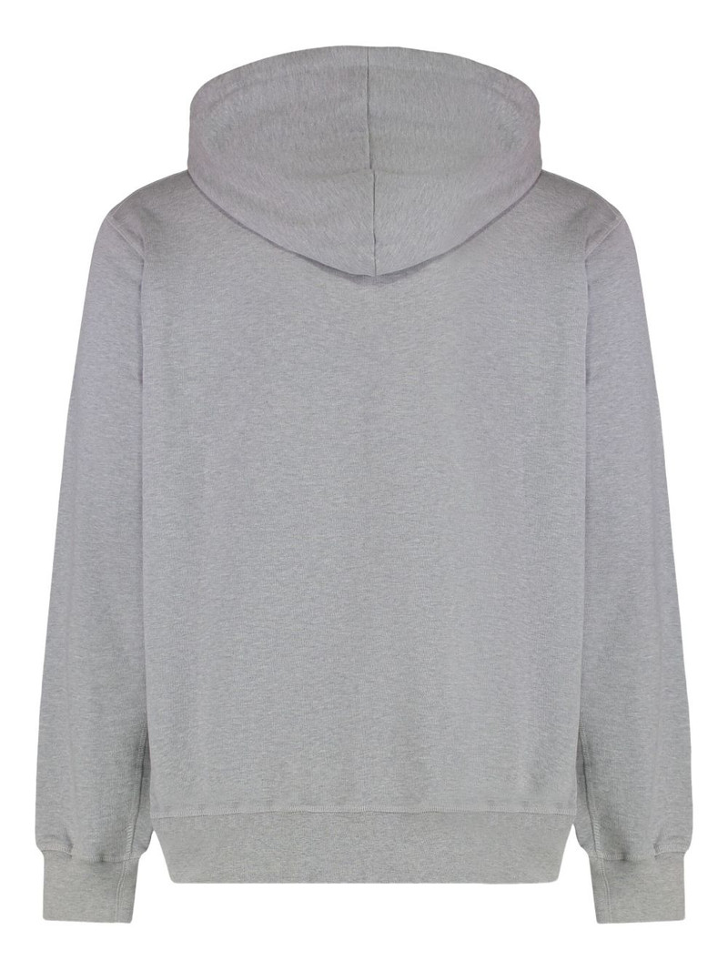Alexander McQueen contrasting logo cotton hoodie outlook