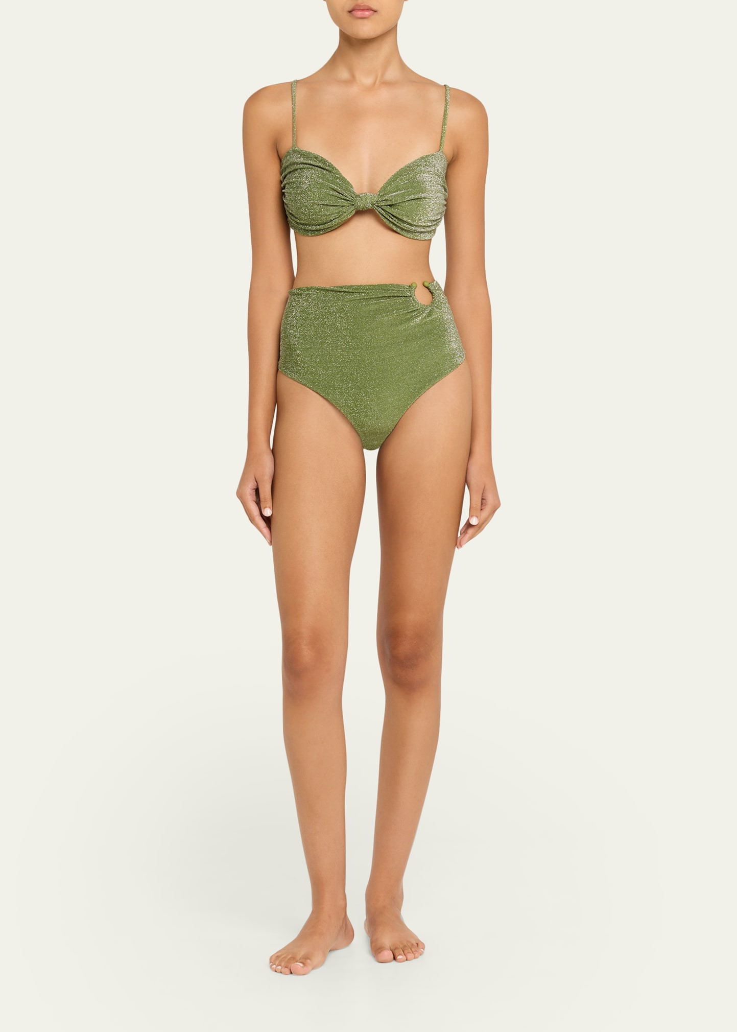 Shimmering Heliconia Bikini Top - 2