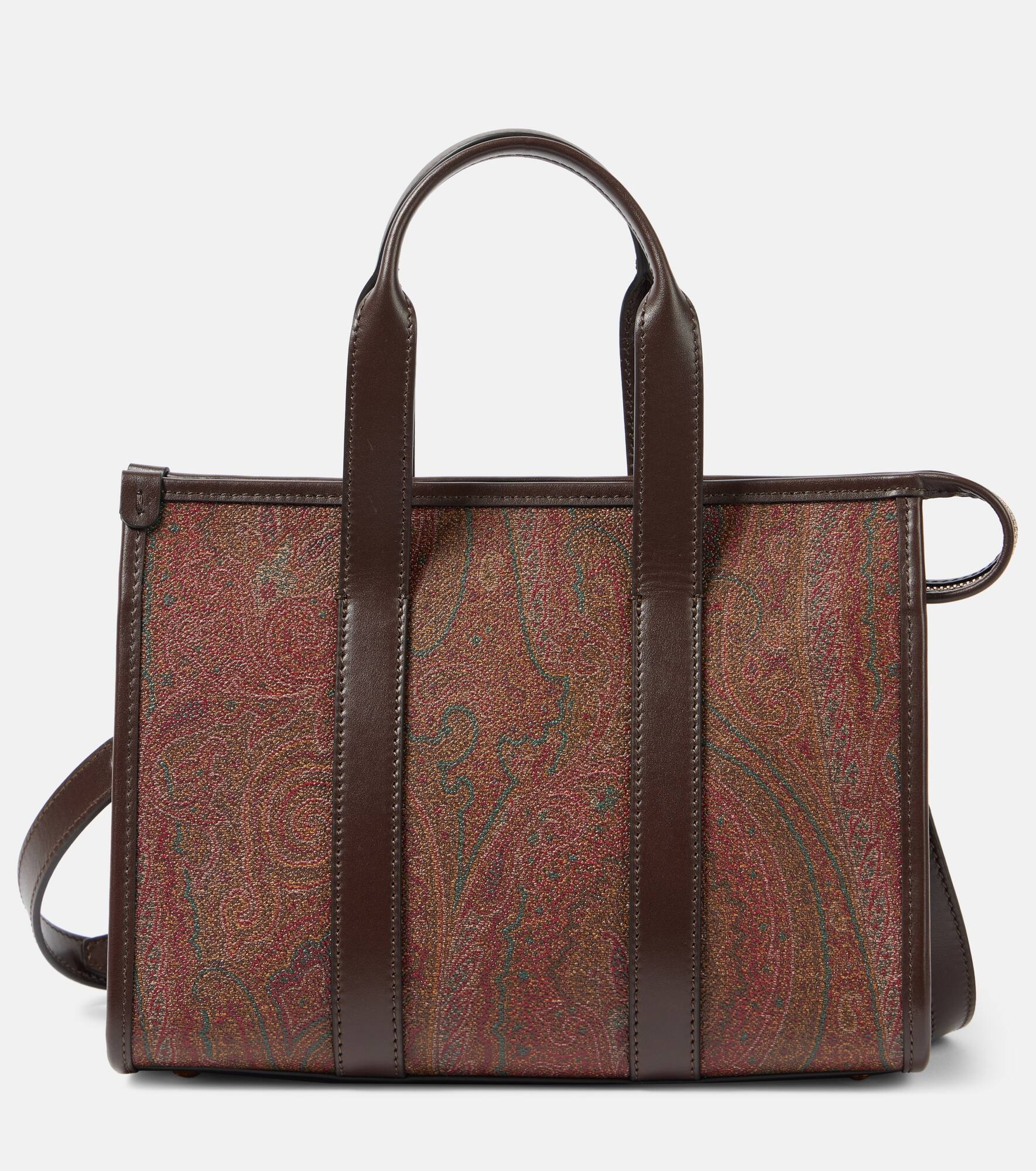 Bauletto Large paisley canvas tote bag - 1