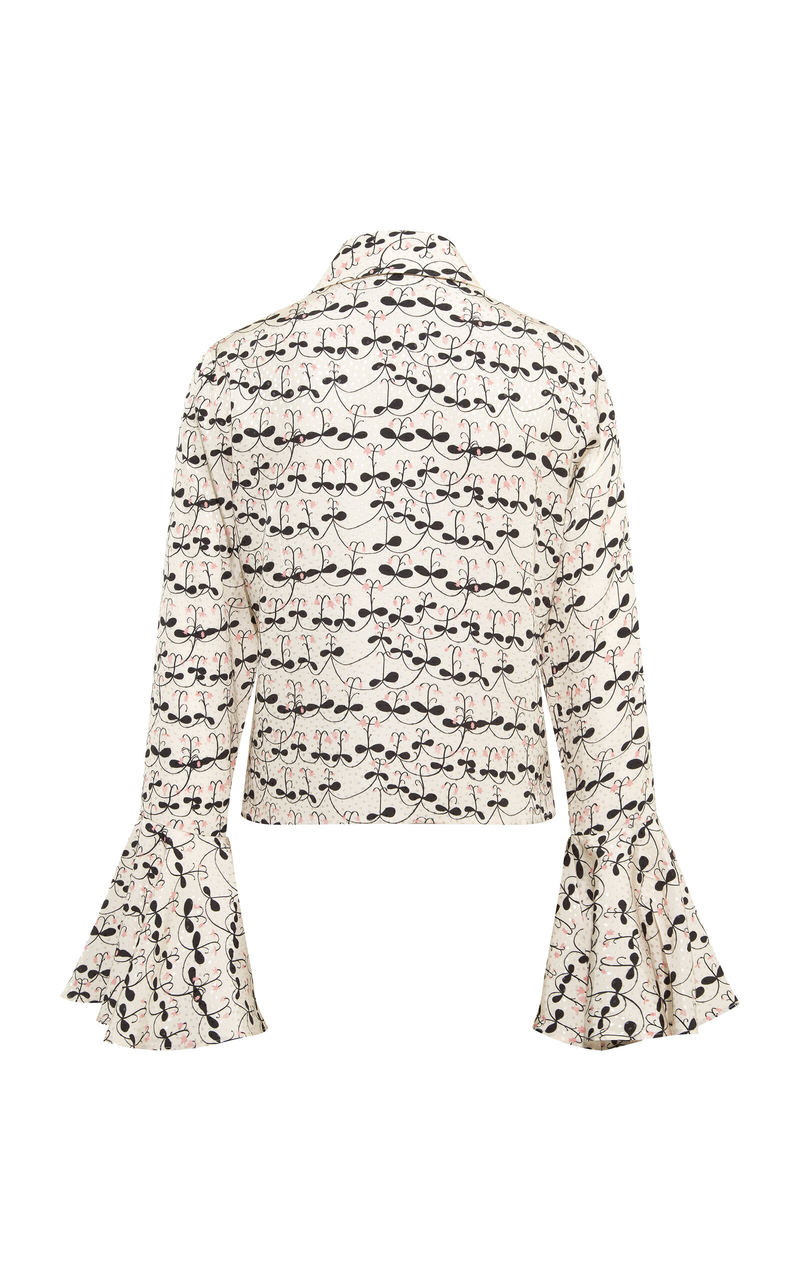 Mora Fluted Satin Shirt multi - 2