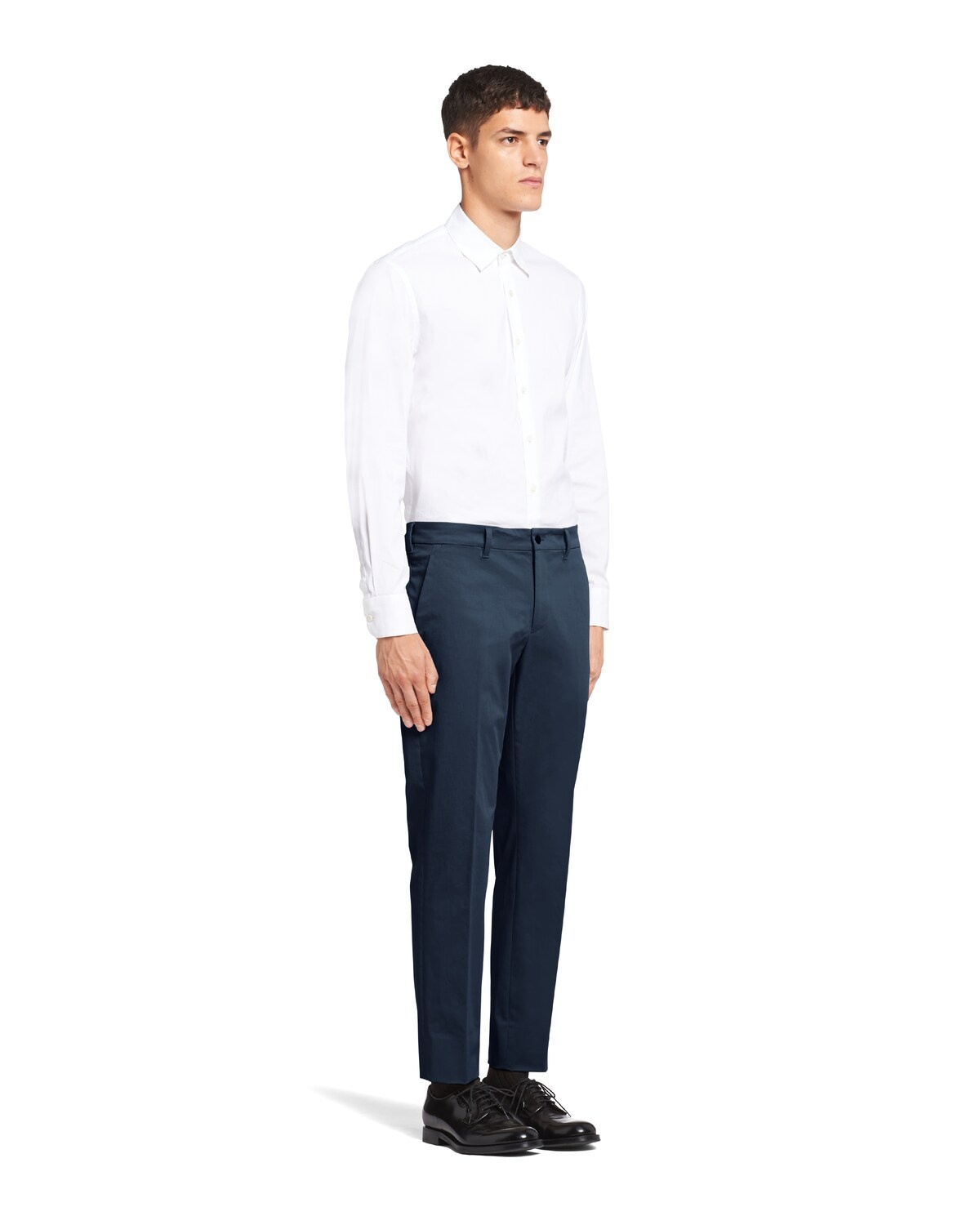 Stretch gabardine trousers - 3