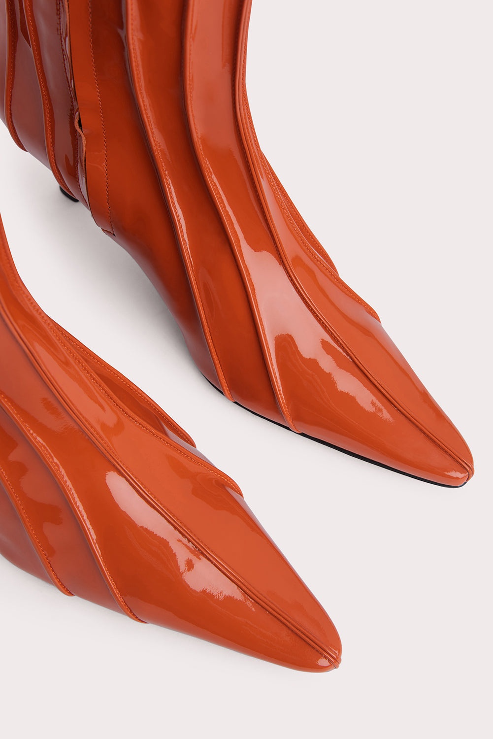 FAYE BURNT ORANGE PATENT LEATHER - 3