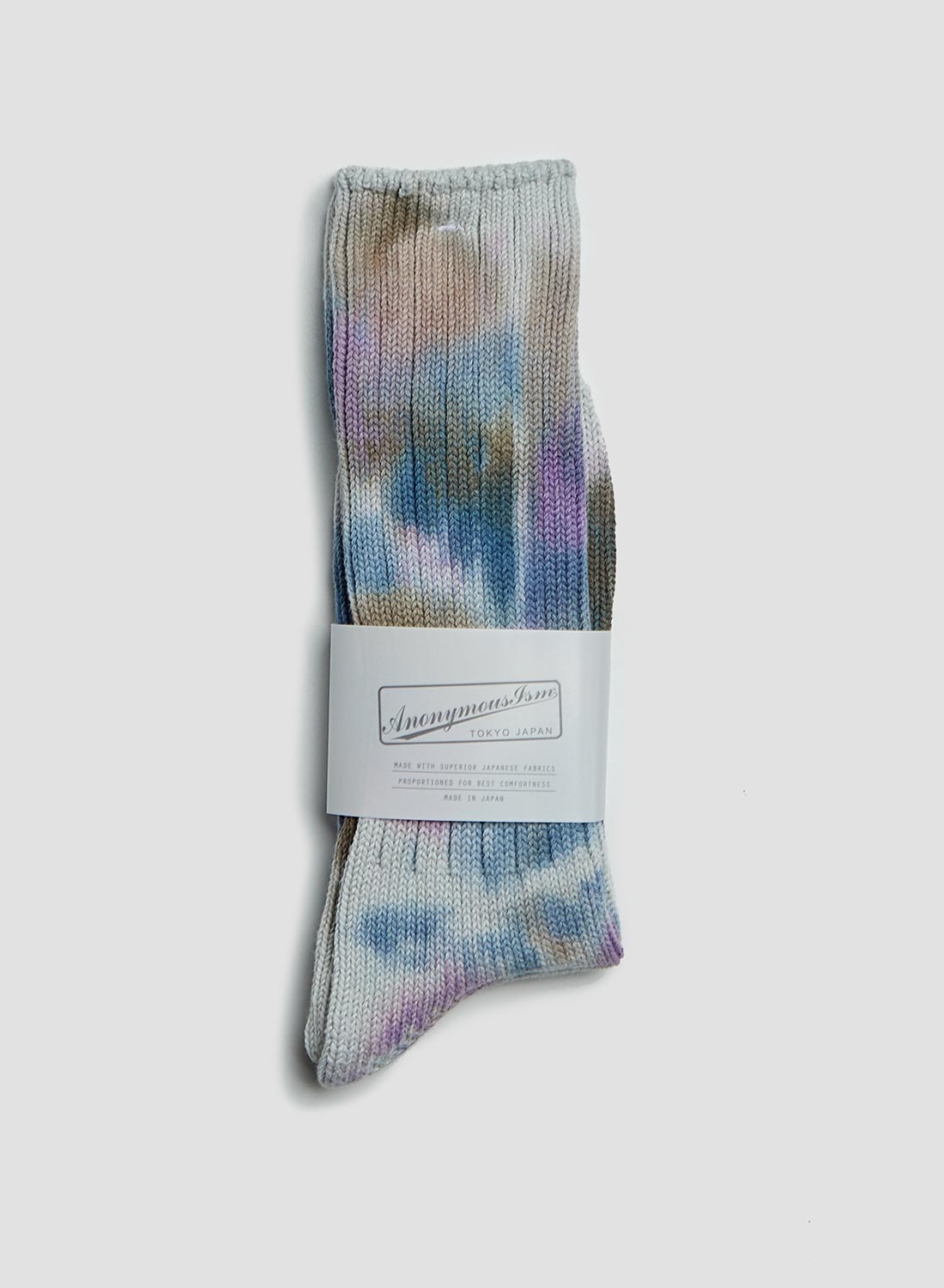 Anonymous Ism Scatter Dye Crew Sock in Purple - 1