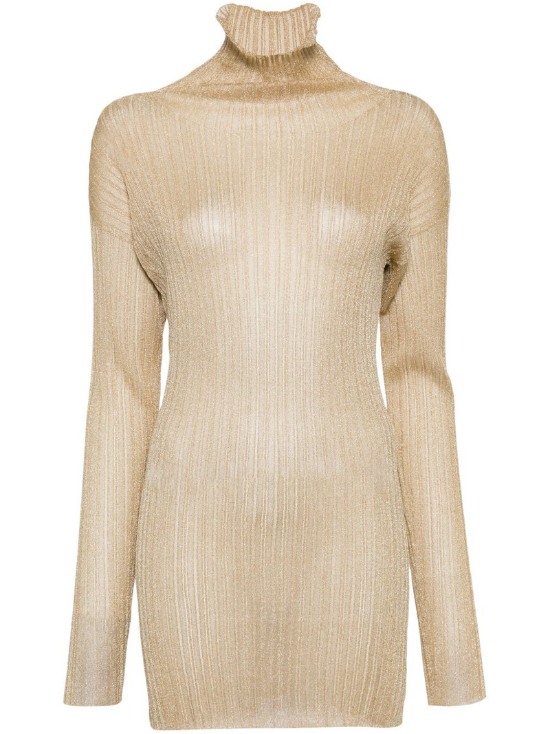 lurex-detail sheer jumper 1