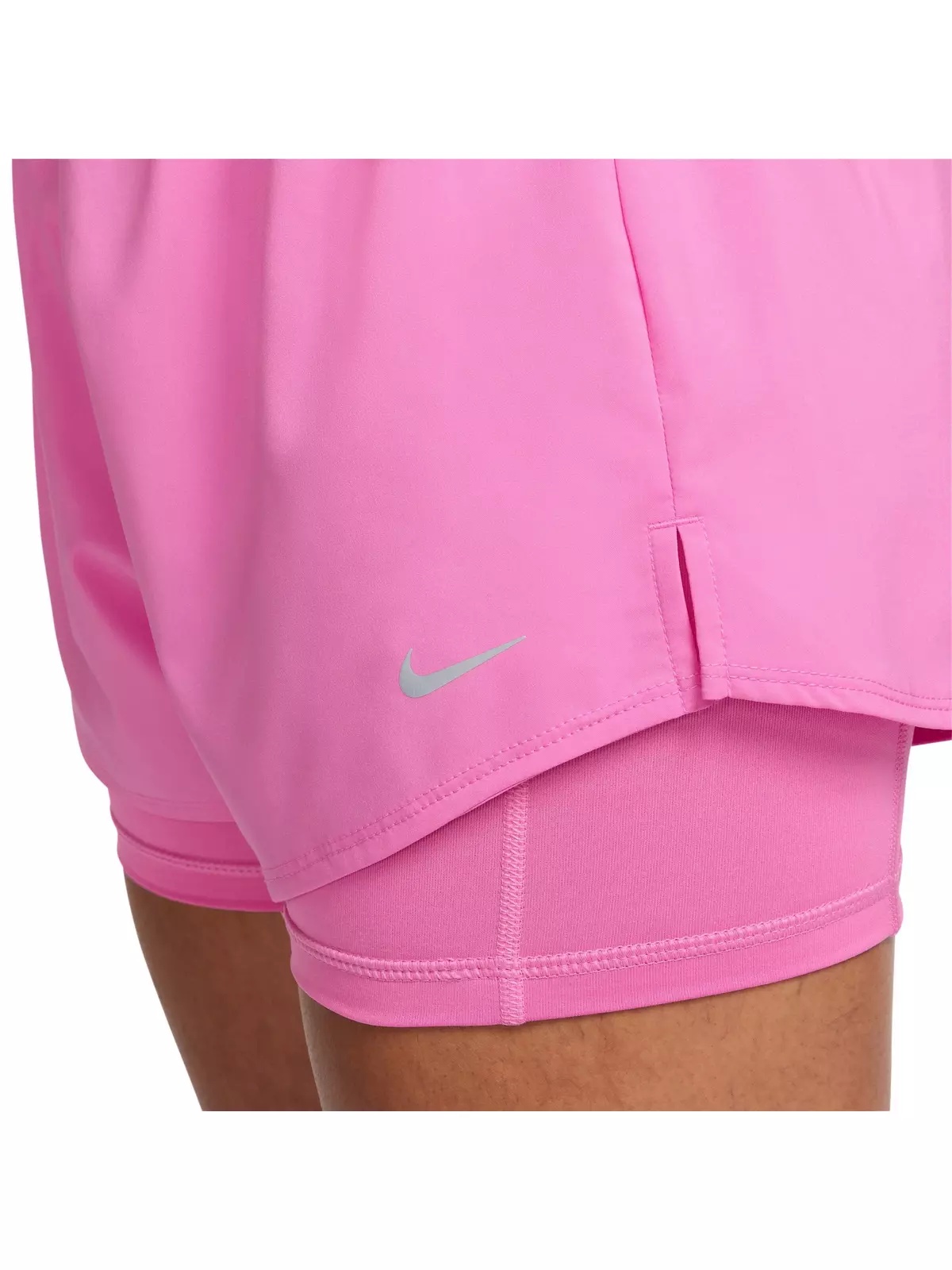 Women's One Dri-FIT High-Waisted 3" 2-in-1 Shorts -Pink - 4