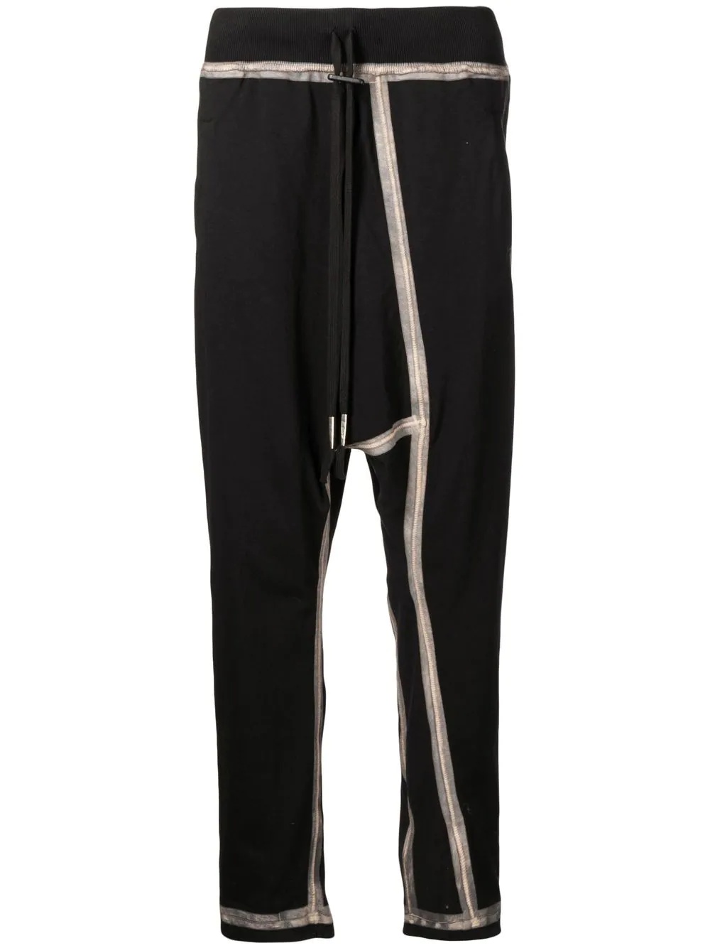 panelled drawstring-waist track pants - 1