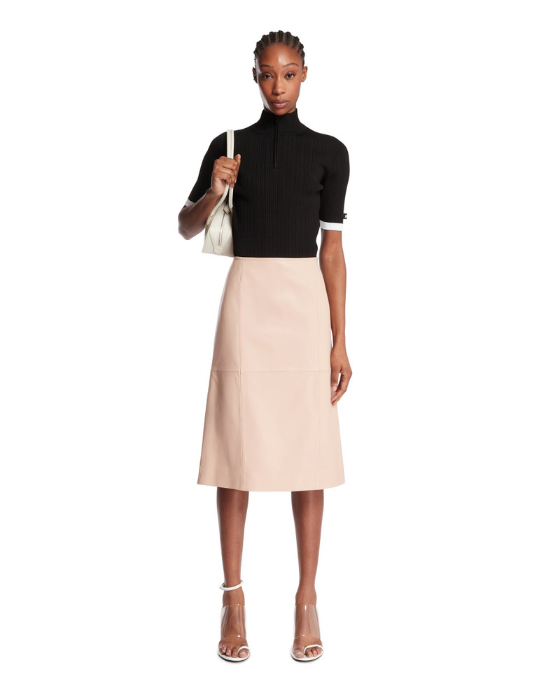 JUUN.J Black Ribbed Zip T-Shirt outlook