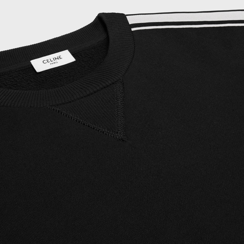 celine loose sweatshirt in cotton fleece 3