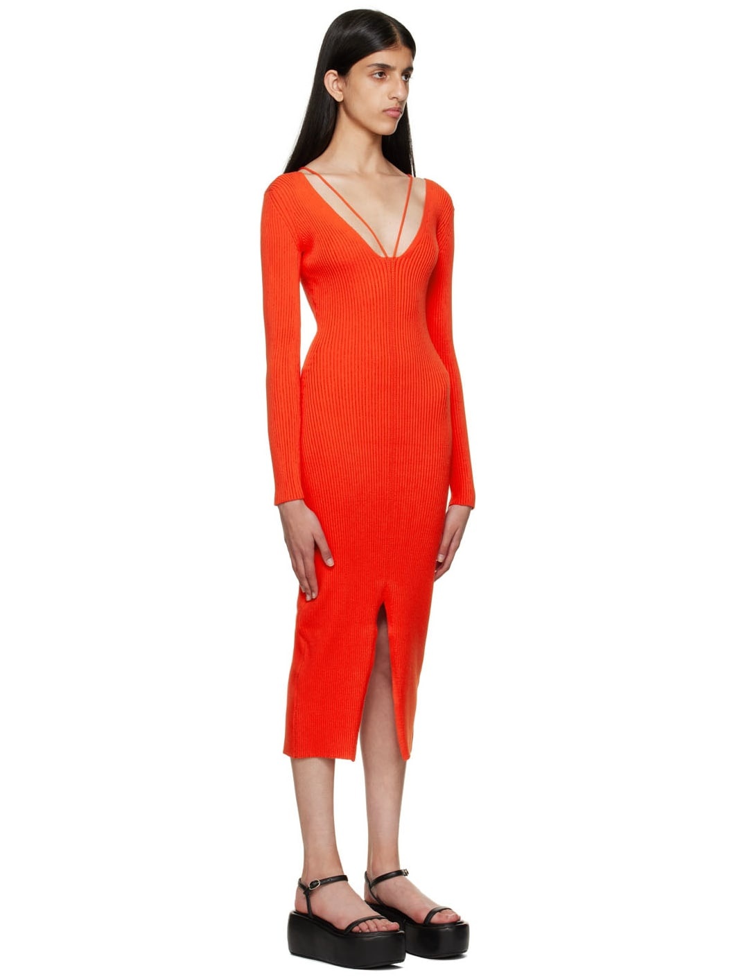 Red Rivoli Maxi Dress - 2