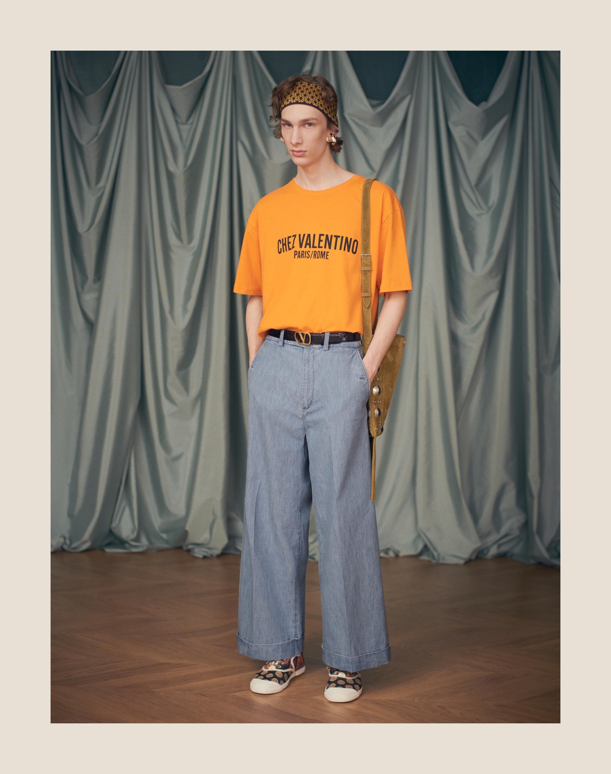 CUFFED DENIM PANTS - 10
