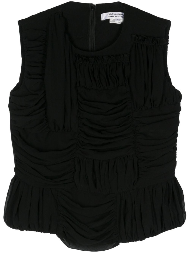ruched sleeveless top 1