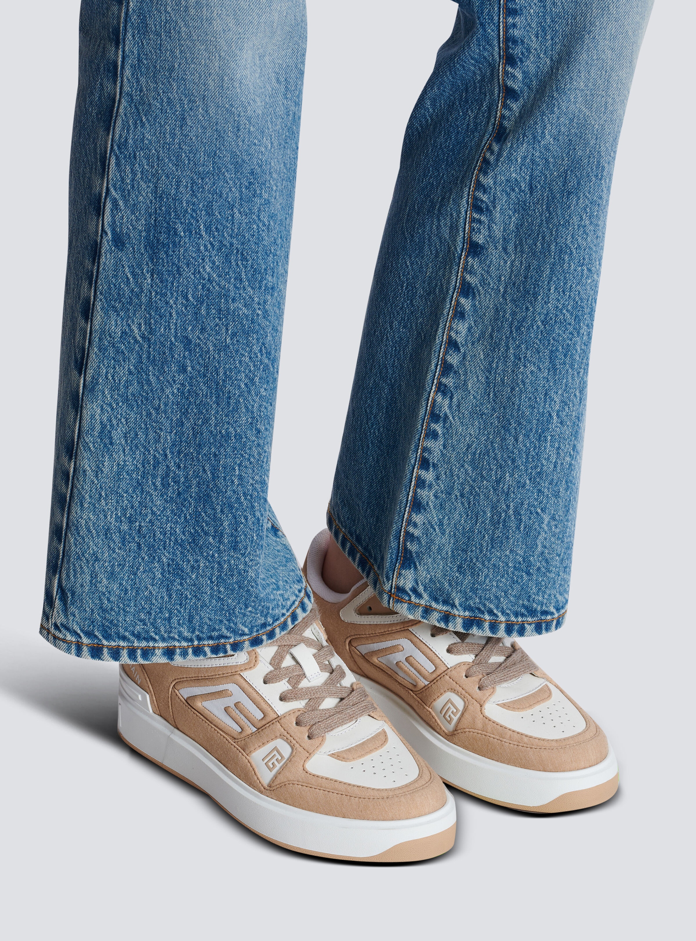 B-Court Skate trainers in fleece and calfskin - 9