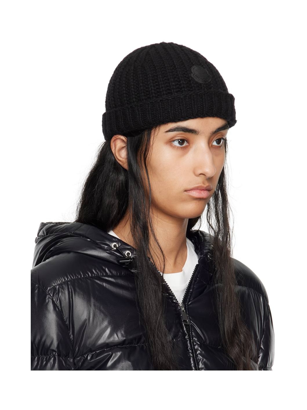 Black Wool Beanie - 2